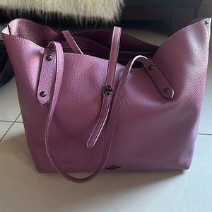 Coach Lilac leather hobo with metallic lining